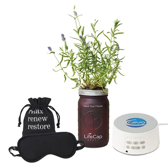 Self-care kits with spa and wellness products