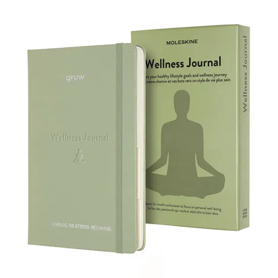 Wellness journals with custom candles or aromatherapy item