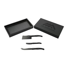 Modena Black Cheese & Serving Set